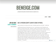 Tablet Screenshot of beneige.wordpress.com