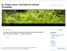 Tablet Screenshot of drcindylarson.wordpress.com