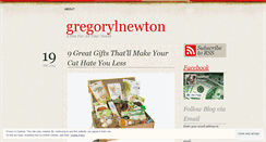 Desktop Screenshot of gregorylnewton.wordpress.com