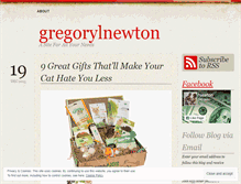 Tablet Screenshot of gregorylnewton.wordpress.com