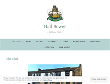 Tablet Screenshot of hallbower.wordpress.com