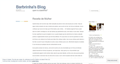 Desktop Screenshot of blogdabarbrinha.wordpress.com