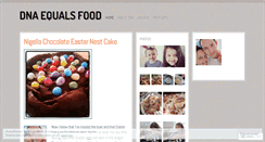 Desktop Screenshot of dnaequalsfood.wordpress.com