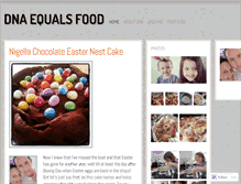 Tablet Screenshot of dnaequalsfood.wordpress.com