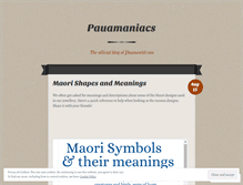 Tablet Screenshot of pauamaniacs.wordpress.com