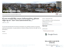 Tablet Screenshot of missionrussia.wordpress.com
