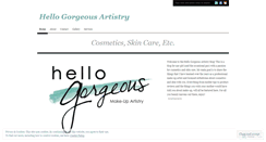 Desktop Screenshot of hellogorgeousartistry.wordpress.com