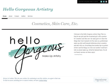 Tablet Screenshot of hellogorgeousartistry.wordpress.com
