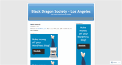 Desktop Screenshot of blackdragonsociety.wordpress.com