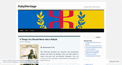 Desktop Screenshot of kabylheritage.wordpress.com