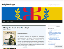 Tablet Screenshot of kabylheritage.wordpress.com