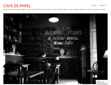 Tablet Screenshot of cafedepapel.wordpress.com