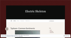 Desktop Screenshot of electricskeleton.wordpress.com