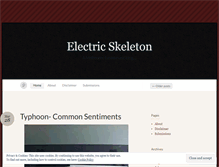 Tablet Screenshot of electricskeleton.wordpress.com