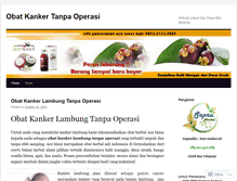 Tablet Screenshot of obatkanker92.wordpress.com