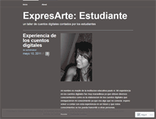 Tablet Screenshot of expresarteestudiante.wordpress.com