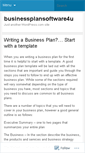 Mobile Screenshot of businessplansoftware4u.wordpress.com