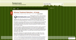 Desktop Screenshot of homeware.wordpress.com