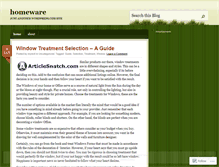 Tablet Screenshot of homeware.wordpress.com