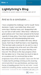 Mobile Screenshot of lightlyliving.wordpress.com