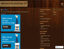 Tablet Screenshot of boyscouttroop107.wordpress.com