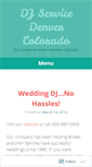 Mobile Screenshot of denverdj.wordpress.com