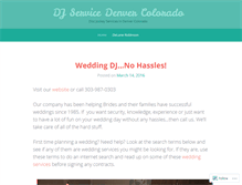 Tablet Screenshot of denverdj.wordpress.com