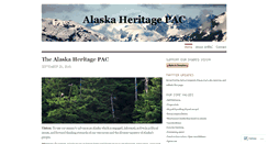 Desktop Screenshot of alaskaheritage.wordpress.com