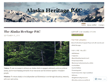 Tablet Screenshot of alaskaheritage.wordpress.com