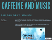 Tablet Screenshot of caffeineandmusic.wordpress.com
