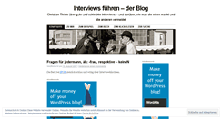 Desktop Screenshot of interviewsfuehren.wordpress.com