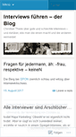 Mobile Screenshot of interviewsfuehren.wordpress.com