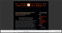 Desktop Screenshot of finaldecreciendoengracia.wordpress.com