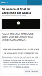 Mobile Screenshot of finaldecreciendoengracia.wordpress.com