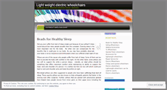 Desktop Screenshot of lightweightwheelchairs.wordpress.com