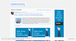 Desktop Screenshot of mistermommy.wordpress.com