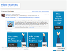 Tablet Screenshot of mistermommy.wordpress.com