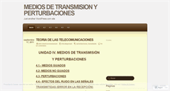 Desktop Screenshot of mediosdetransmisionyperturbaciones.wordpress.com