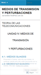 Mobile Screenshot of mediosdetransmisionyperturbaciones.wordpress.com