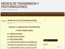 Tablet Screenshot of mediosdetransmisionyperturbaciones.wordpress.com