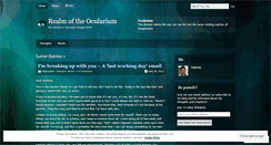 Desktop Screenshot of ocularium.wordpress.com