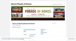 Desktop Screenshot of paradeofhomes.wordpress.com