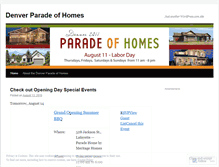 Tablet Screenshot of paradeofhomes.wordpress.com