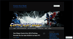 Desktop Screenshot of comiccongeek.wordpress.com