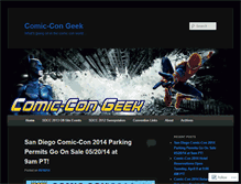 Tablet Screenshot of comiccongeek.wordpress.com