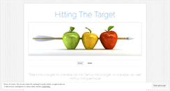 Desktop Screenshot of hittingthetarget.wordpress.com