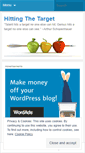 Mobile Screenshot of hittingthetarget.wordpress.com