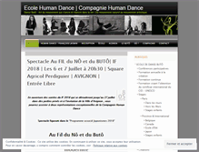 Tablet Screenshot of humandance.wordpress.com