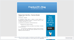 Desktop Screenshot of frankys25.wordpress.com