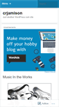 Mobile Screenshot of crjamison.wordpress.com